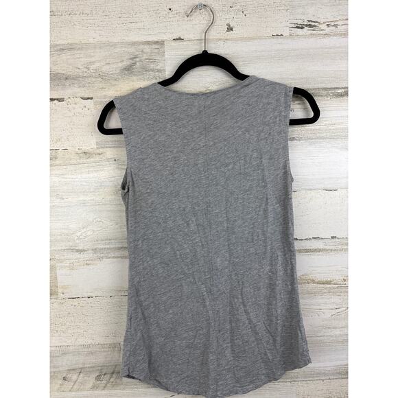 J. Crew womens extra extra small gray silver sequin tank top blouse lightweight - Picture 2 of 4